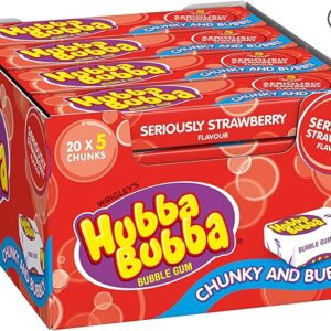 Hubba Bubba Seriously Strawberry Chewing Gum | Bulk Pack | saveandgo