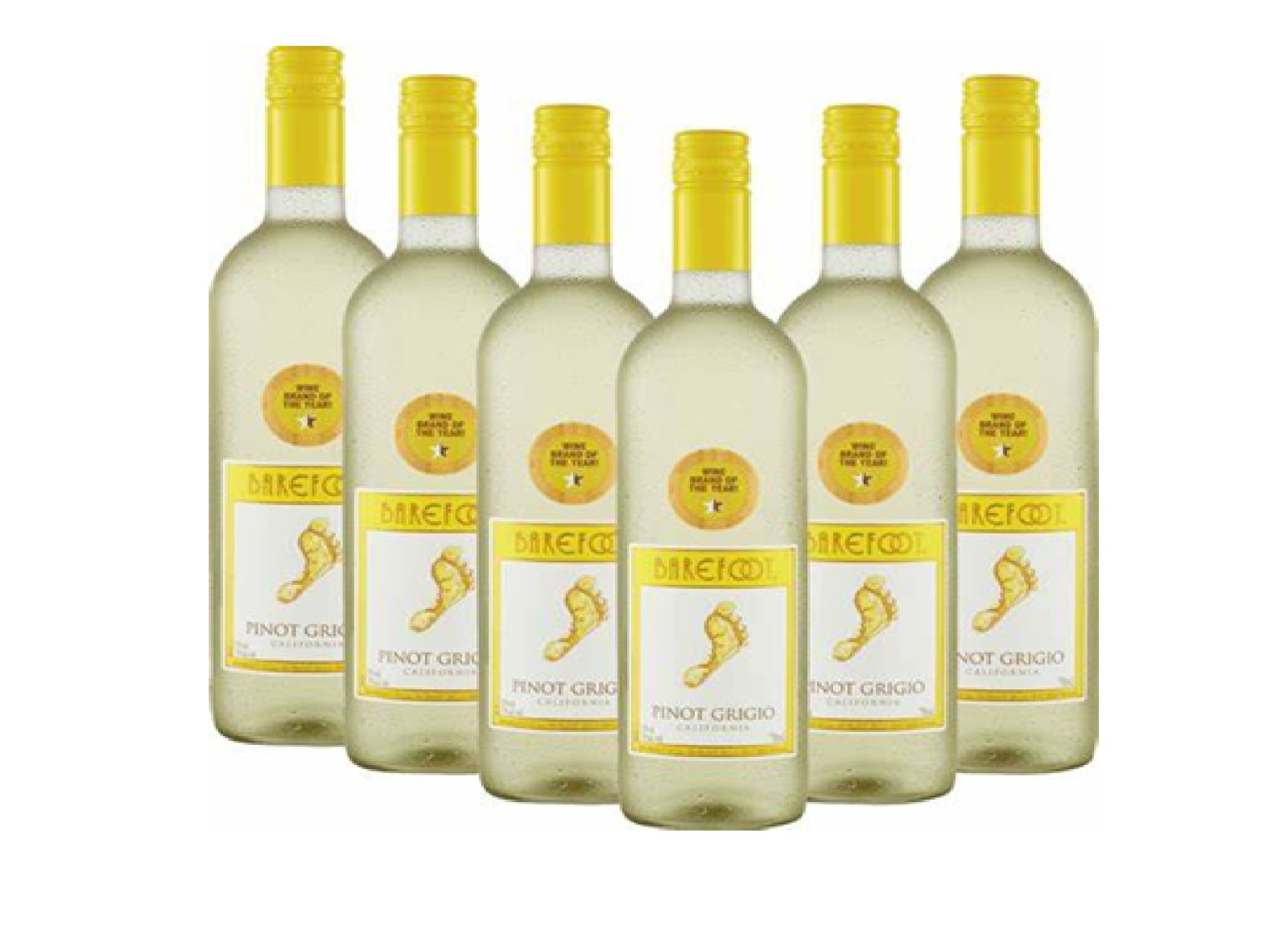 BAREFOOT PINOT GRIGIO 6X75ML 12%