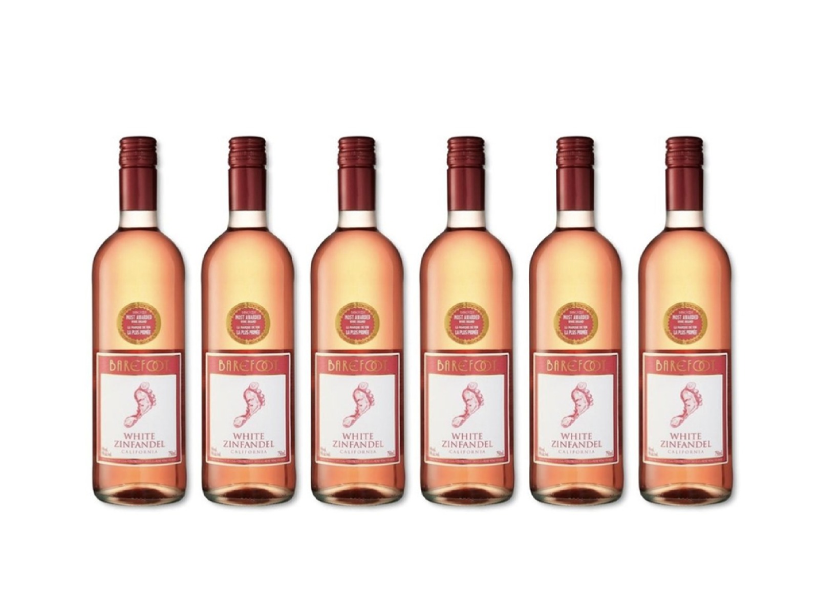 BAREFOOT WHITE ZINFANDEL 6X75