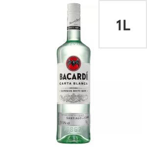 Bacardi Carta Blanca Rum 1L – Smooth White Rum | saveandgo