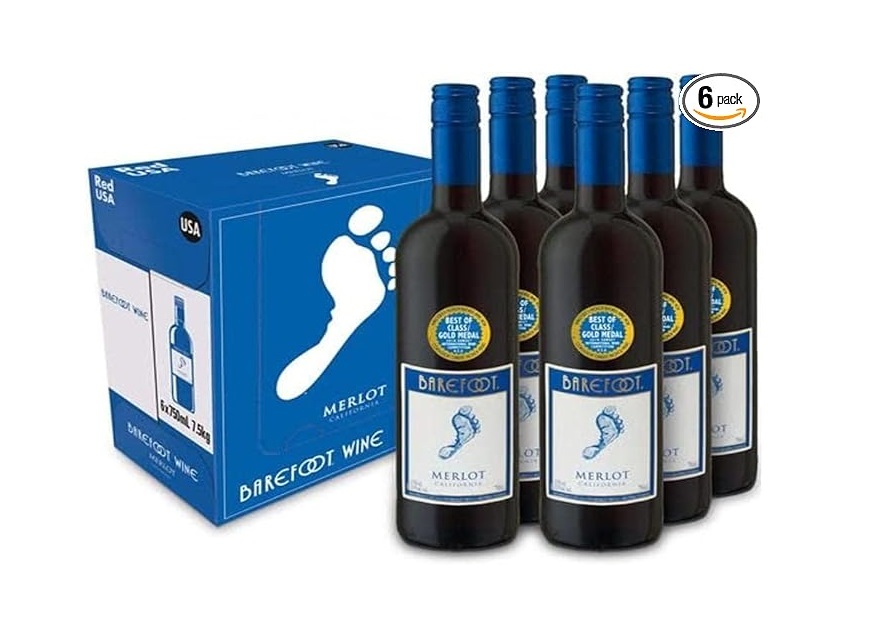 BAREFOOT MERLOT 6X75CL 13.5%