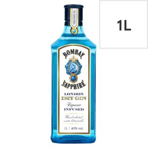 Bombay Sapphire London Dry Gin 1 Litre | Premium Vapour-Infused Gin | saveandgo