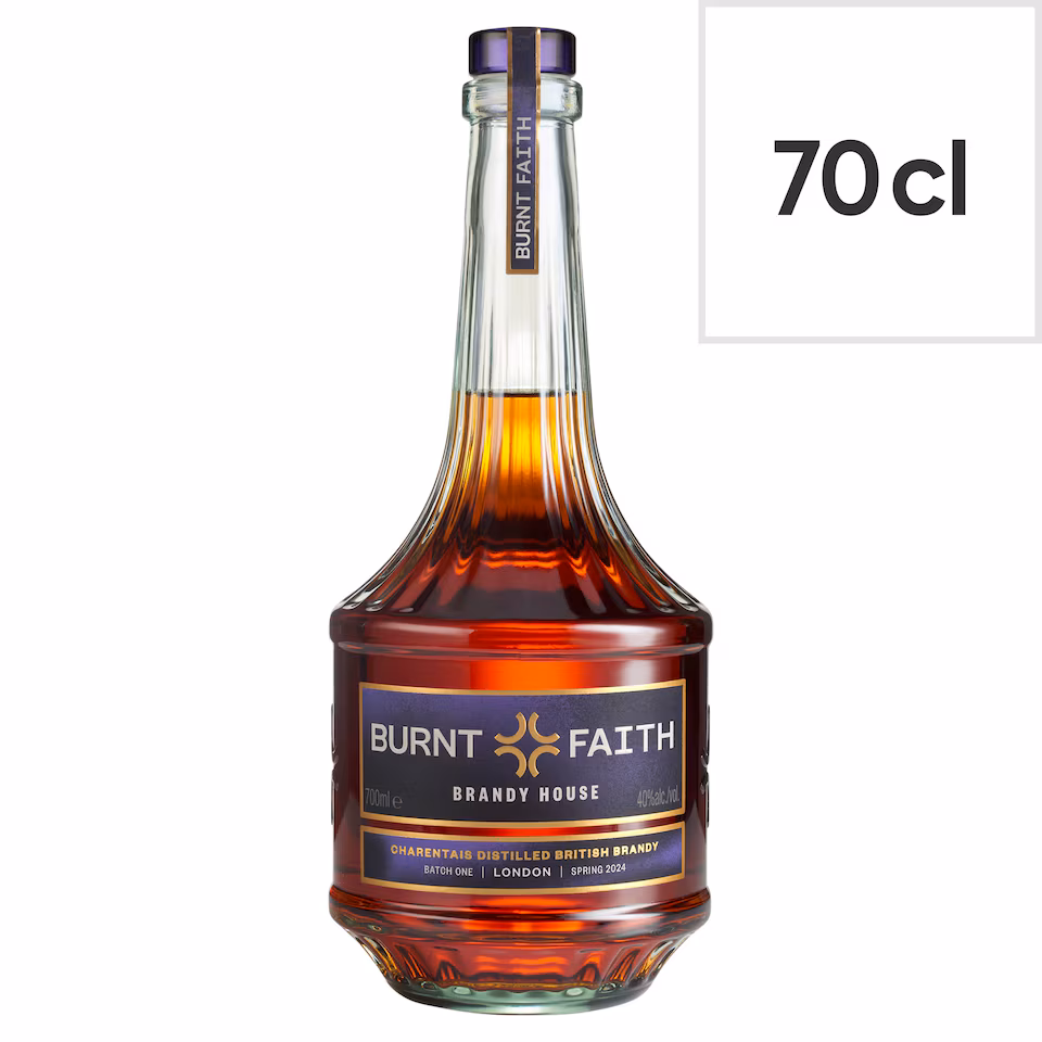 Burnt Faith Charentais Distilled British Brandy 70cl | Premium British Brandy | saveandgo