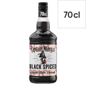 Captain Morgan Black Spiced Rum 700ml | Premium Spiced Spirit Drink | saveandgo