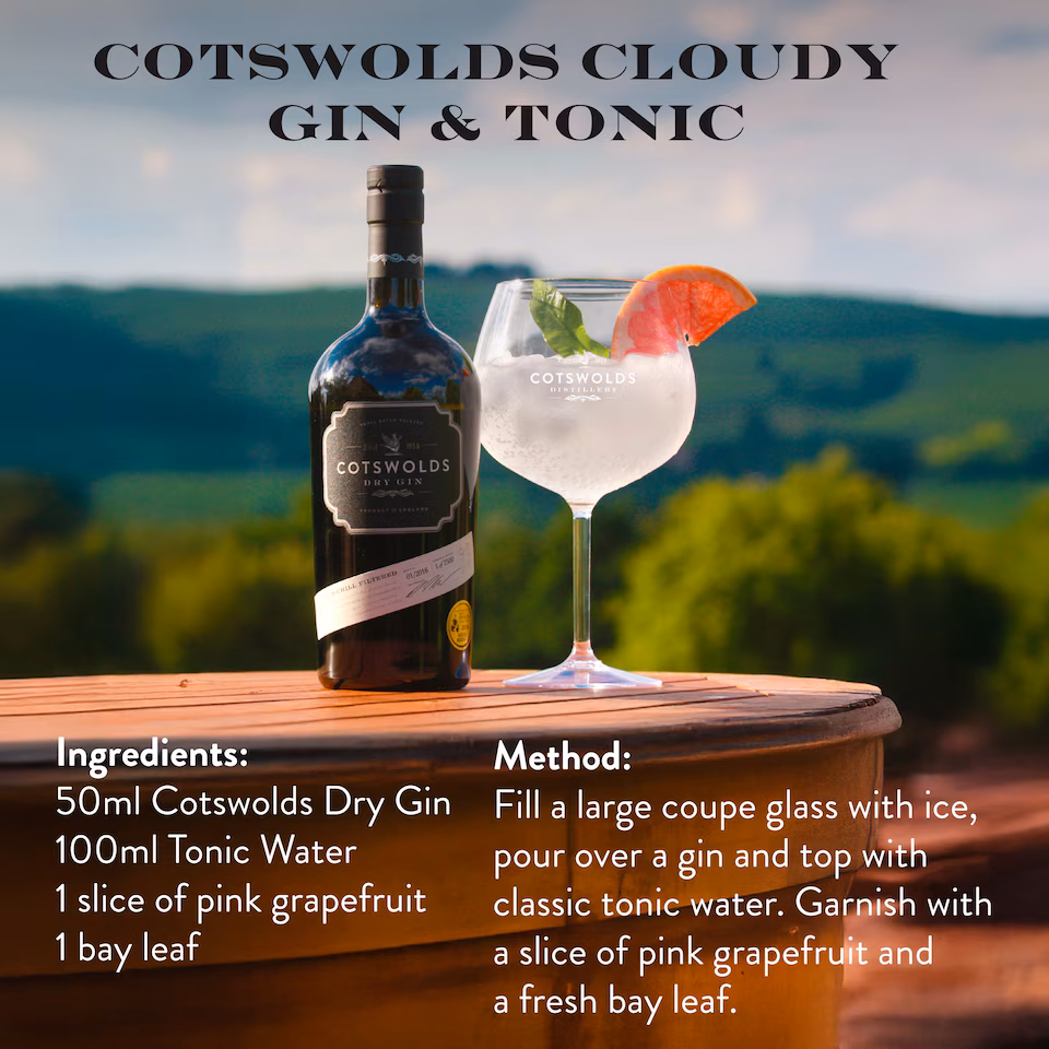 Cotswolds Dry Gin 70cl | Award-Winning English London Dry Gin 46% | saveandgo