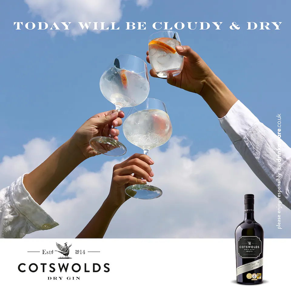 Cotswolds Dry Gin 70cl | Award-Winning English London Dry Gin 46% | saveandgo