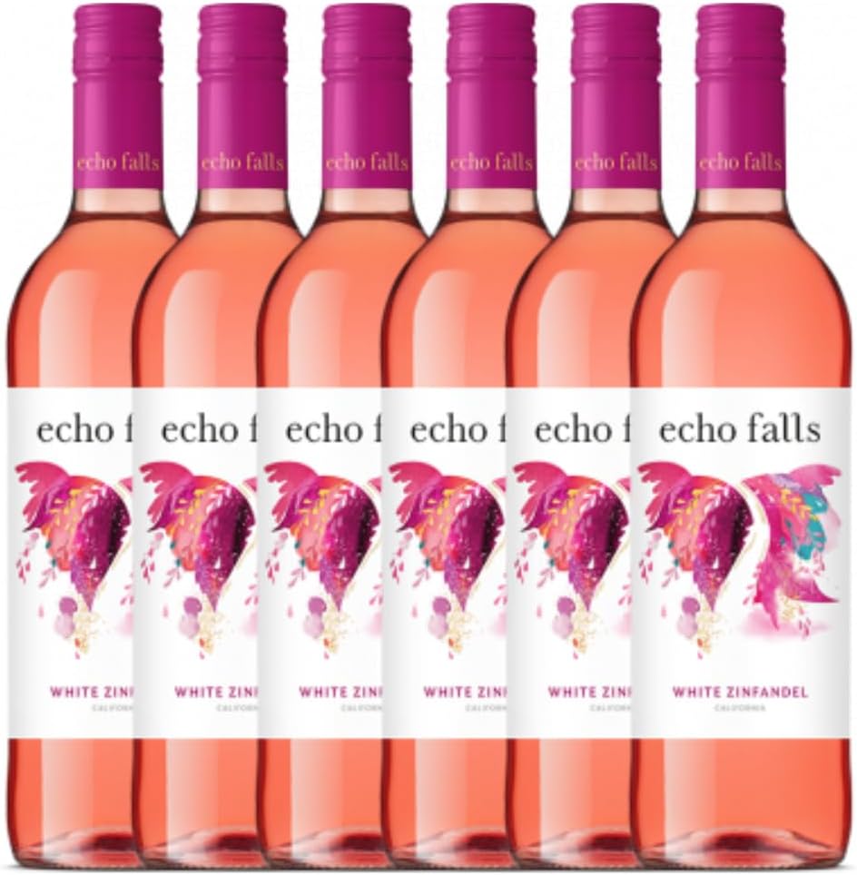 Echo Falls White Zinfandel Rosé Wine Case – 6 x 75cl (9.5% ABV) saveandgo
