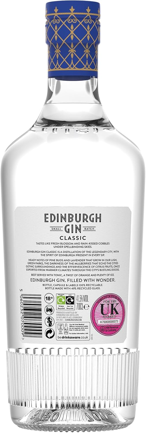 Edinburgh Gin The Classic London Dry Gin 70cl | 41.5% ABV – saveandgo
