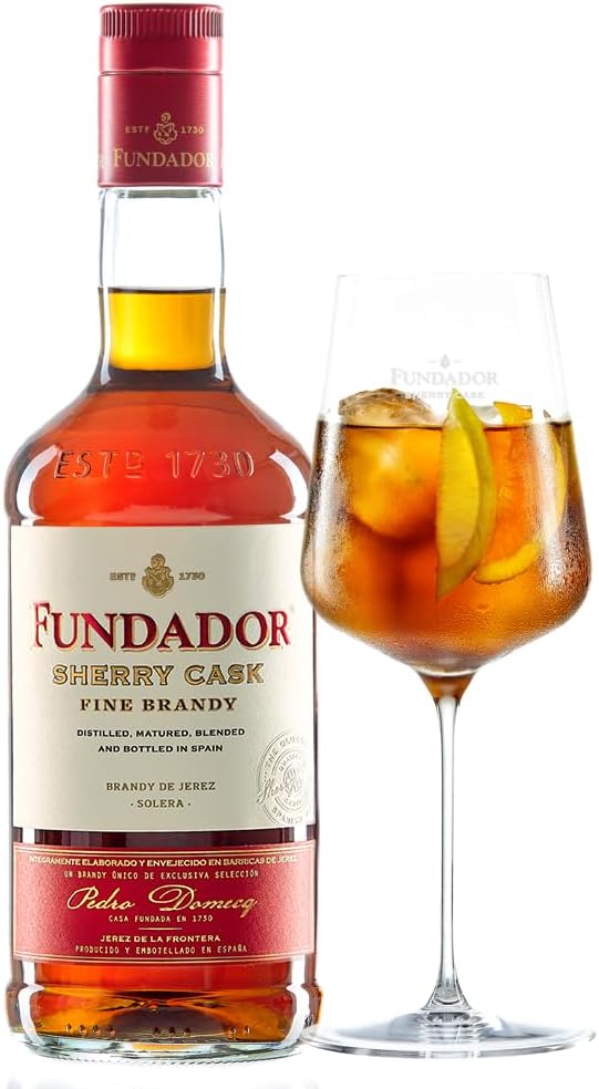 Fundador Sherry Cask Fine Brandy Doble Madera 1L | saveandgo