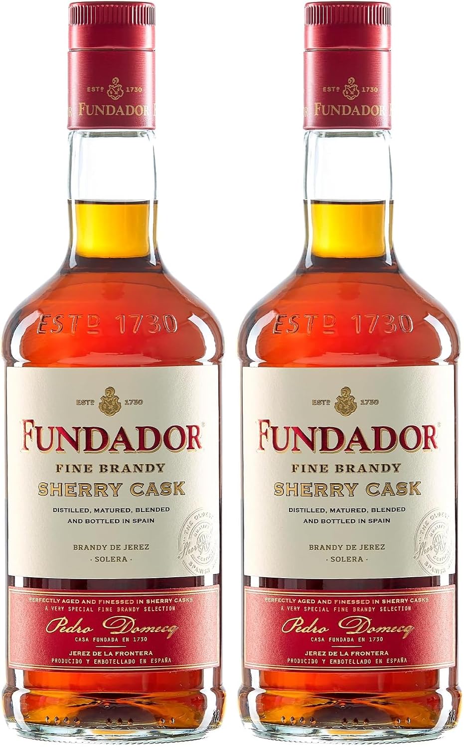 Fundador Sherry Cask Fine Brandy Doble Madera 1L | saveandgo