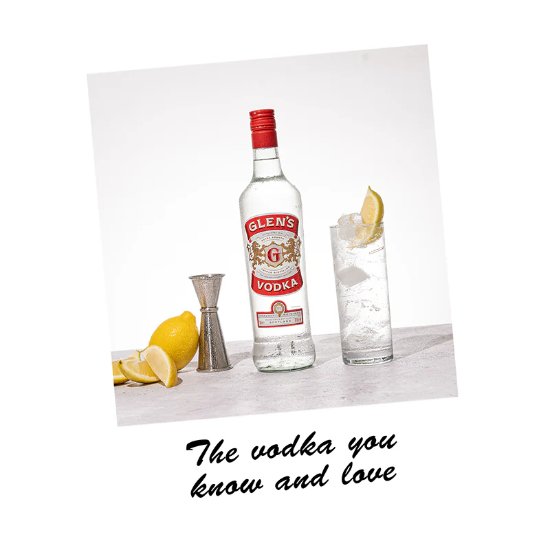 Glen’s Vodka 1 Litre 37.5% ABV Triple Distilled Scottish Vodka saveandgo