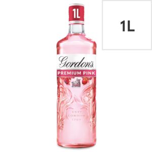 Gordon’s Premium Pink Distilled Gin 1L – Raspberry, Strawberry & Redcurrant Gin | 37.5% ABV | saveandgo