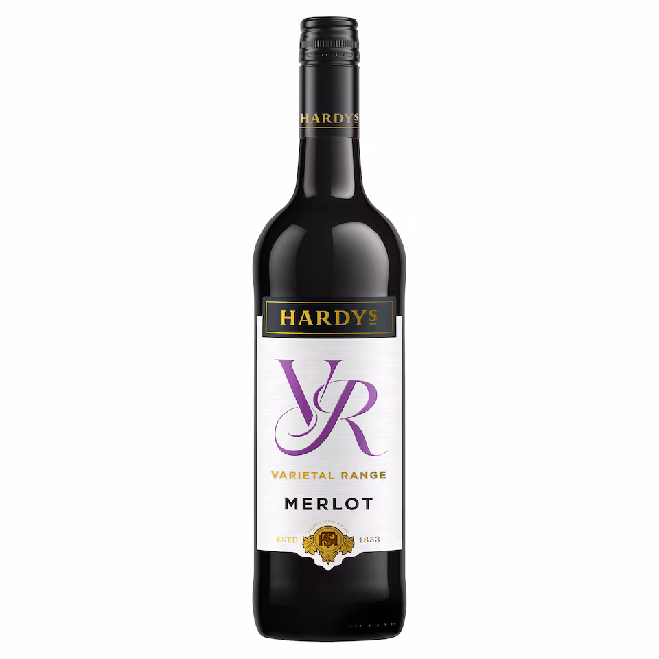 Hardys VR Merlot 6x75cl – Smooth Australian Red Wine with Plum & Cherry Notes | SaveandGo