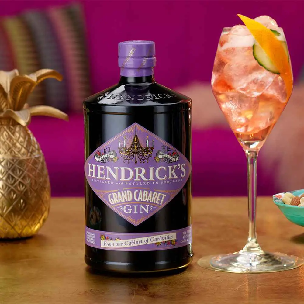 Hendrick’s Grand Cabaret Gin 70cl | 43.4% ABV – Premium Small-Batch Gin | saveandgo