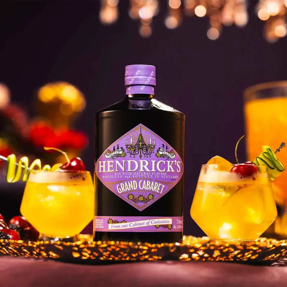 Hendrick’s Grand Cabaret Gin 70cl | 43.4% ABV – Premium Small-Batch Gin | saveandgo