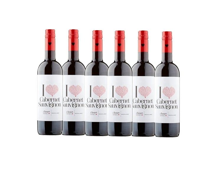 I HEART CAB SAV 6X75CL SAVEANDGO