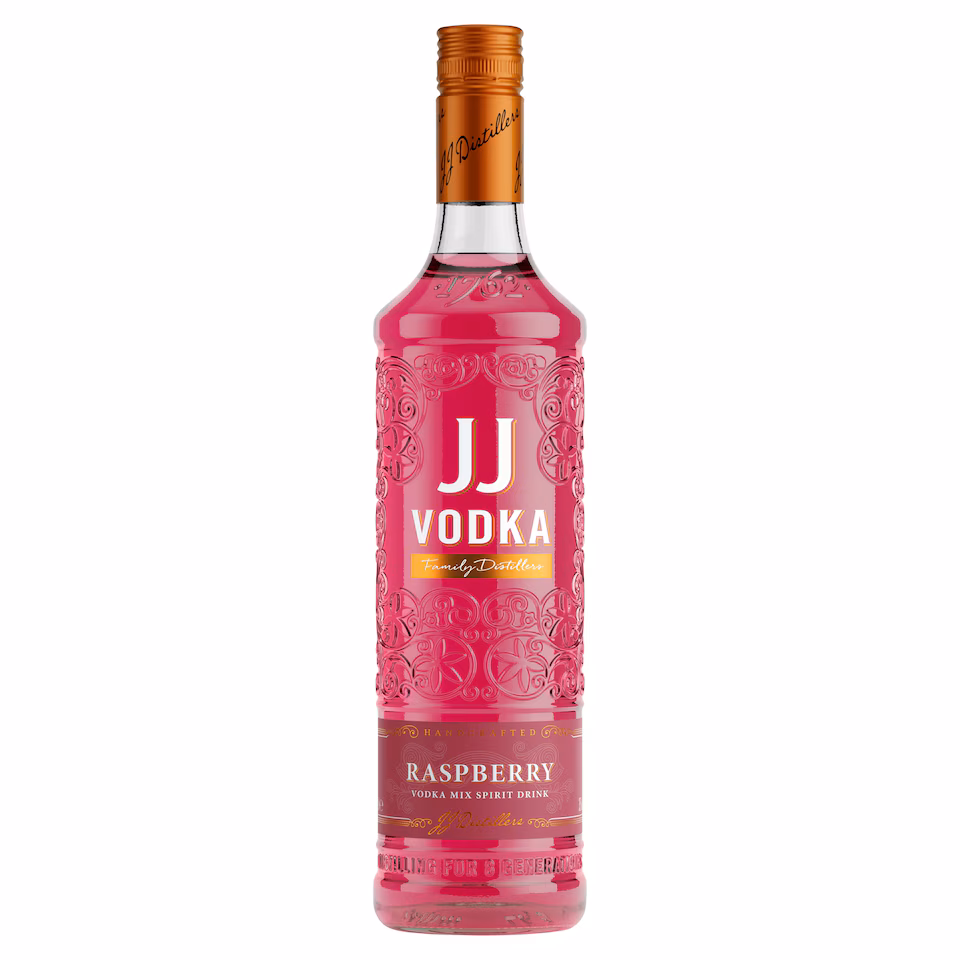 J.J. Whitley Raspberry Vodka 1 Litre – Available at saveandgo.co.uk