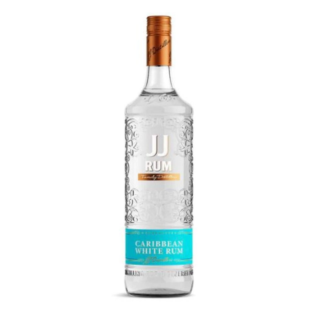 JJ Caribbean White Rum 1x100cl
