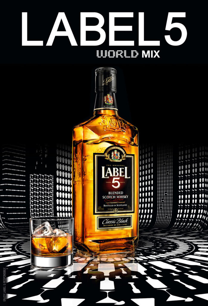 Label 5 Scotch Whisky 1L Highland Scotch Whisky, 40% ABV, Smooth ...