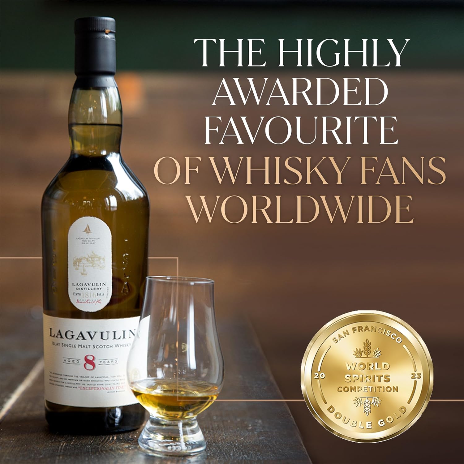 Lagavulin 8 Year Old Islay Single Malt Scotch Whisky 70cl 48% ABV saveandgo 1