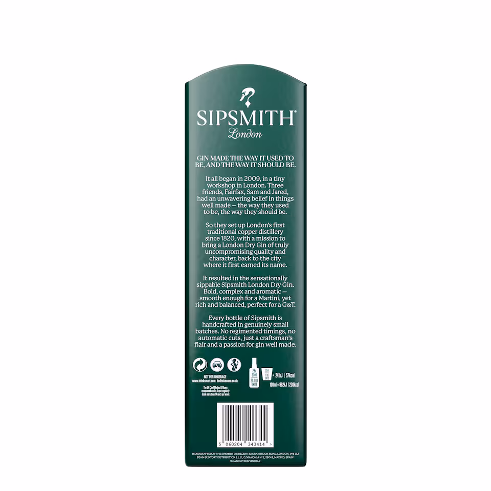 Sipsmith London Dry Gin 70cl – Handcrafted British Gin | saveandgo