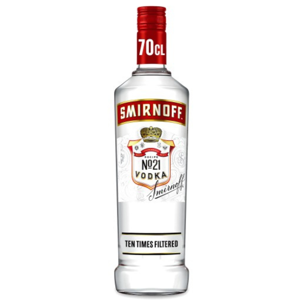 Smirnoff Red Label Vodka Bottle 37.5% 1x70cl