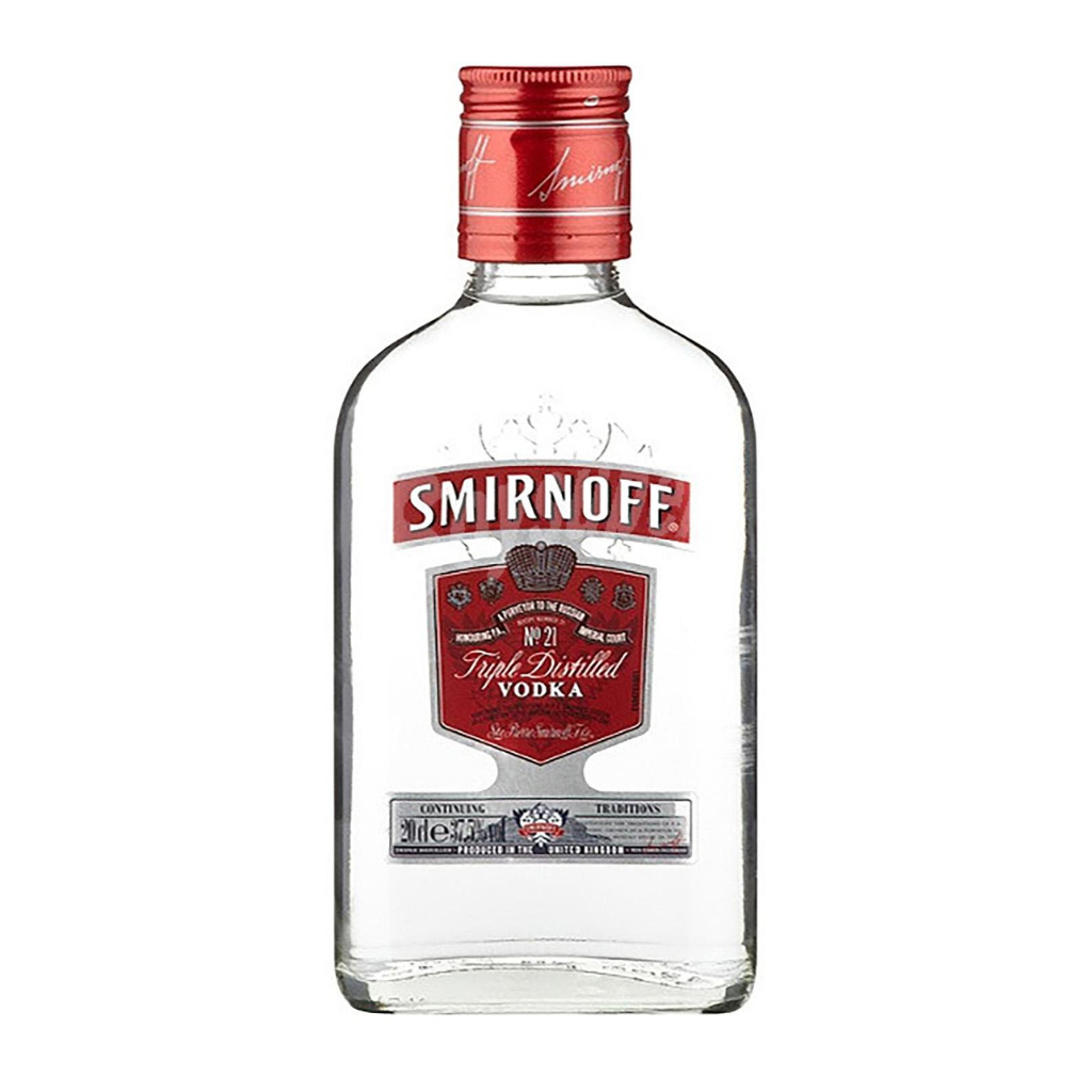Smirnoff Red Label Vodka Bottle 37.5% 6x20cl