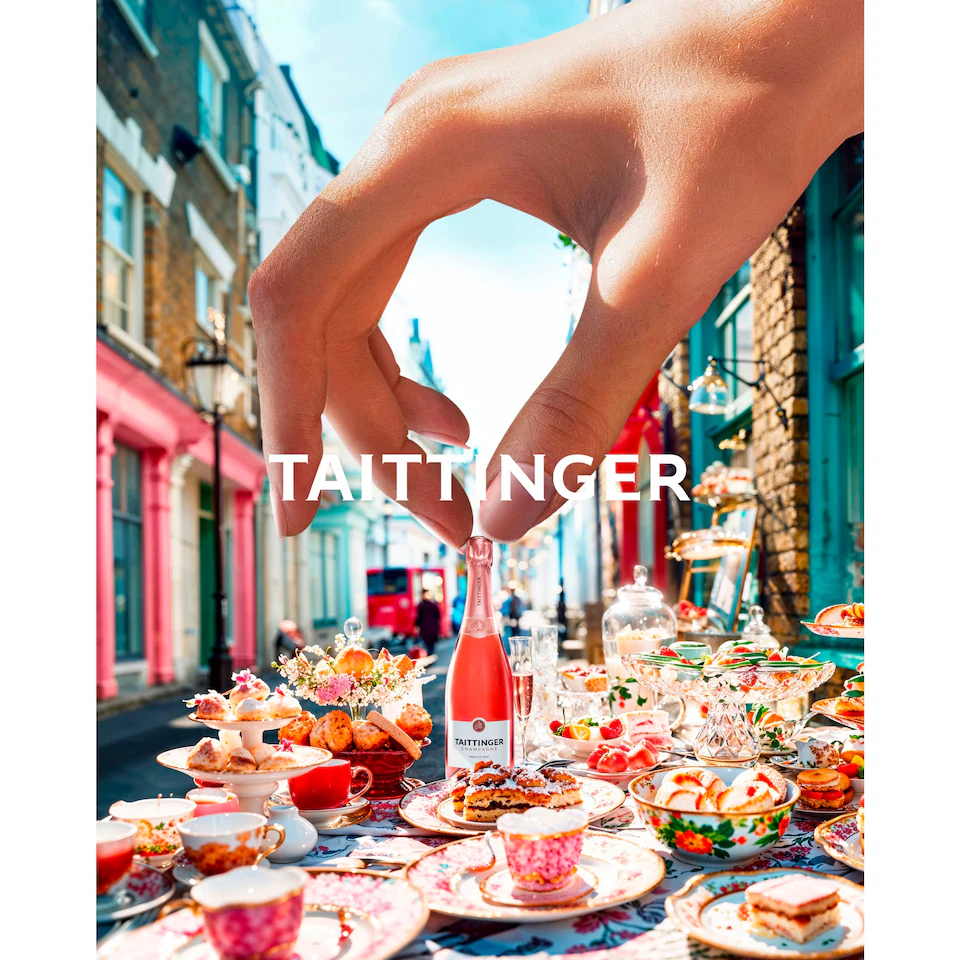 Taittinger Prestige Rose Champagne 75cl Buy Online at Saveandgo 01