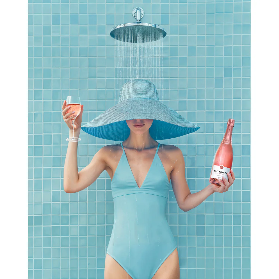 Taittinger Prestige Rose Champagne 75cl Buy Online at Saveandgo 01