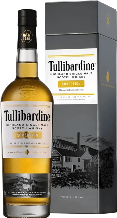 Tullibardine Sovereign Highland Single Malt Scotch Whisky 70cl 43% ABV Gift Box saveandgo