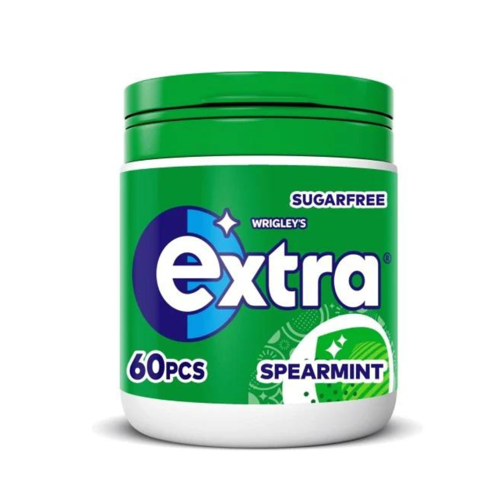 Extra Spearmint Sugarfree Chewing Gum Bottle 84G 60