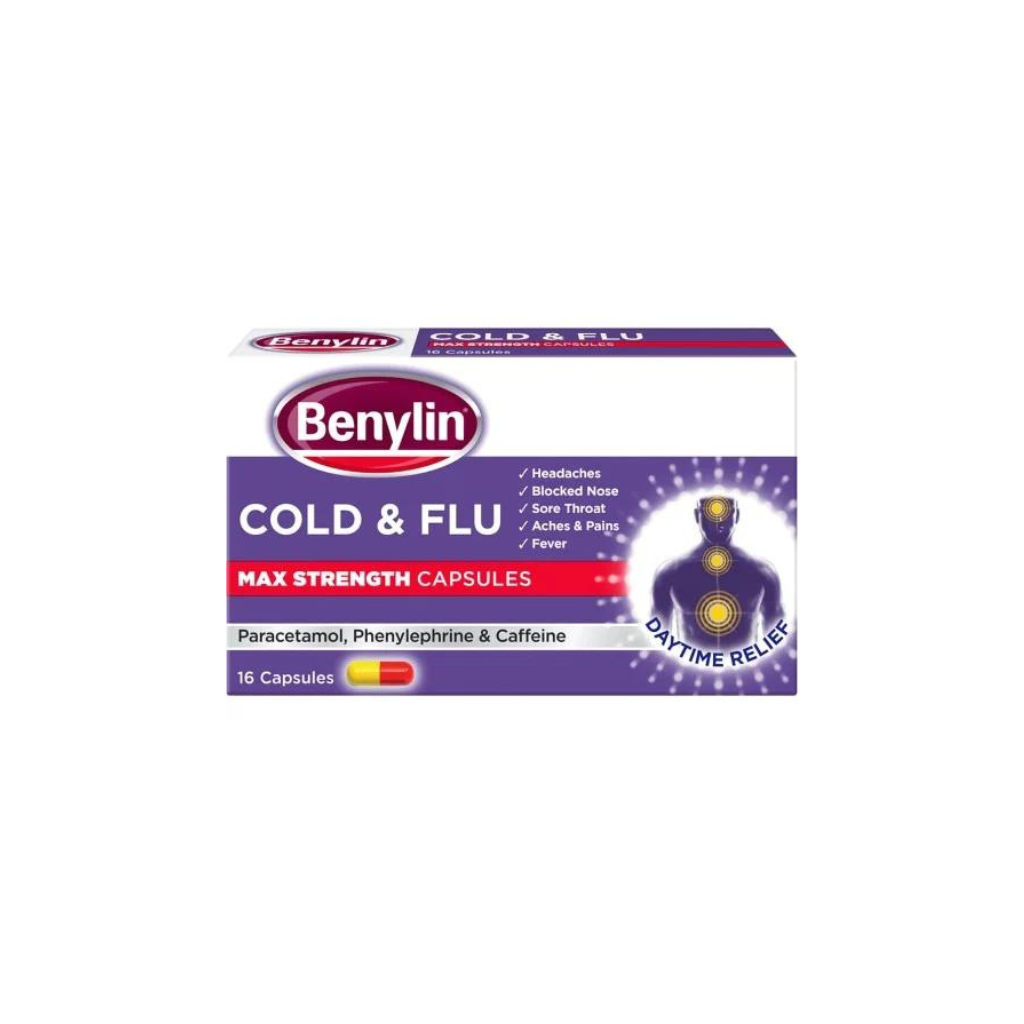 Benylin cold & flu 16 capsules