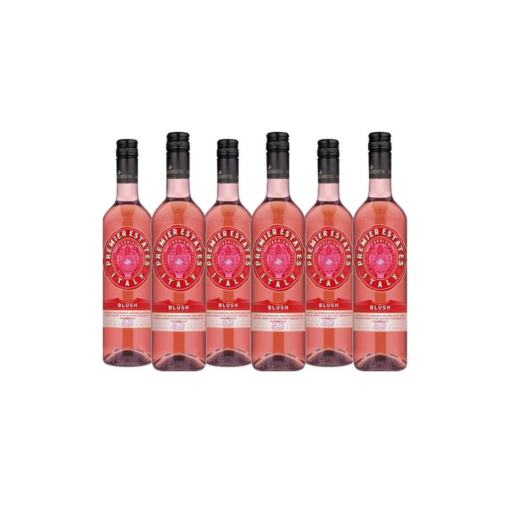 Premier Estates | Best Rose Blush Wine | Italian Red Wine | Case of 6 x 75cl Bottles …