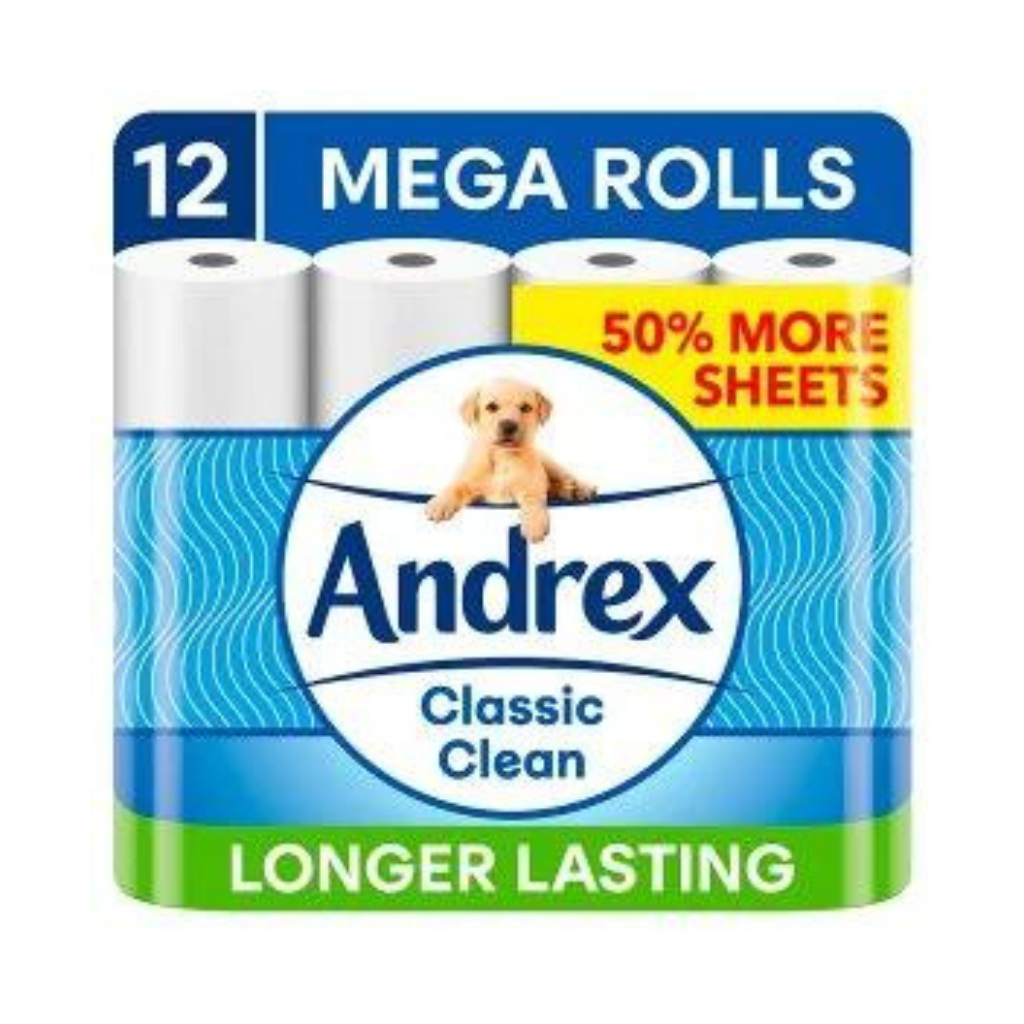 Andrex 9XL Toilet rolls 50% Extra
