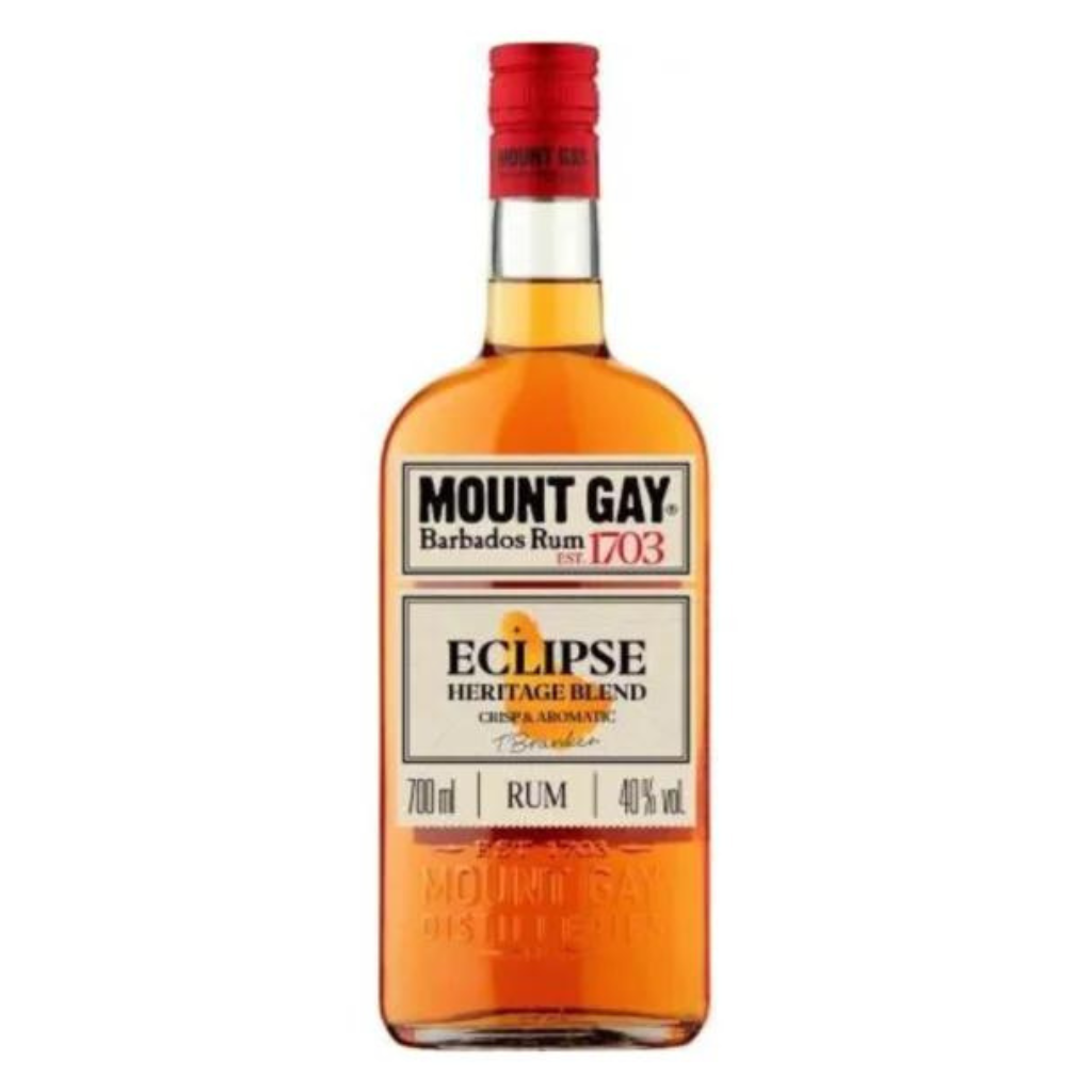 Mount Gay Eclipse Barbados Golden Rum Bottle Heritage Blend 70CL