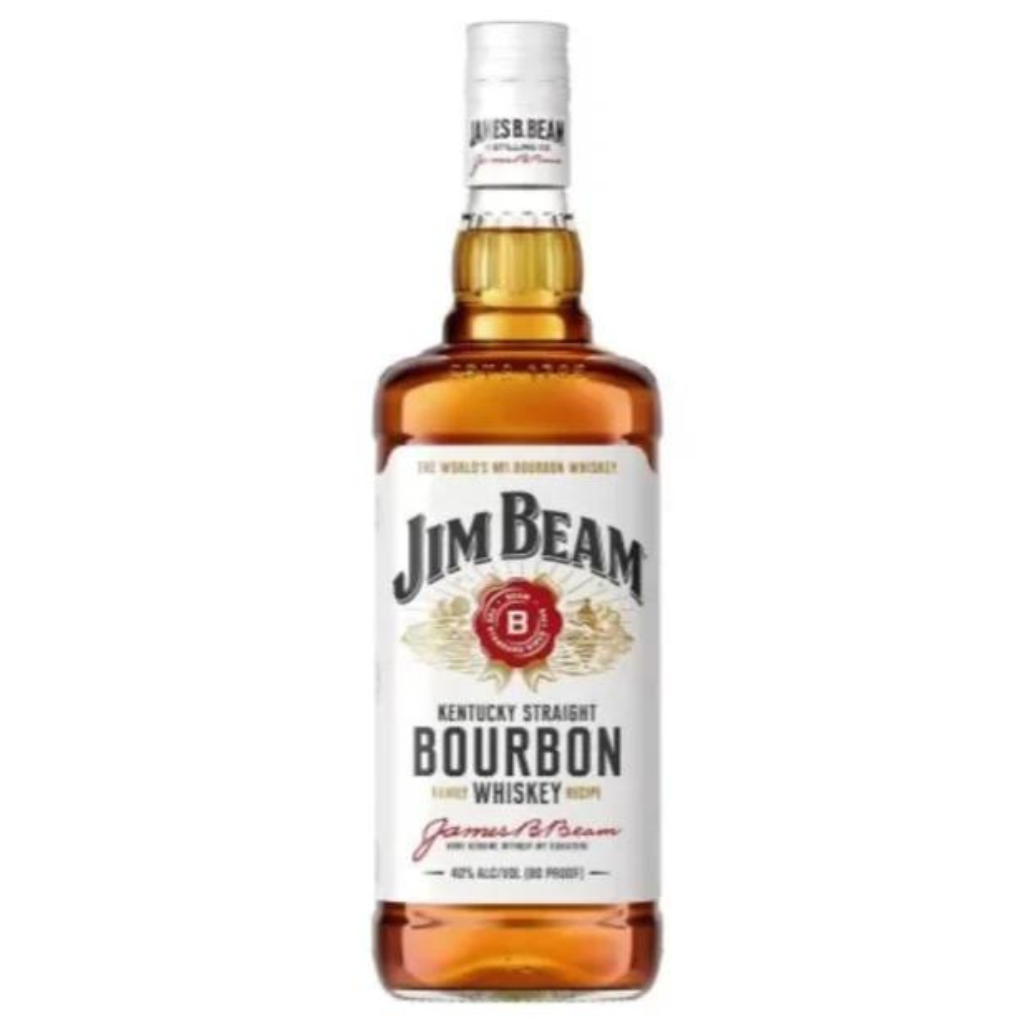 Jim Beam Kentucky Straight Bourbon Whisky White 1 L