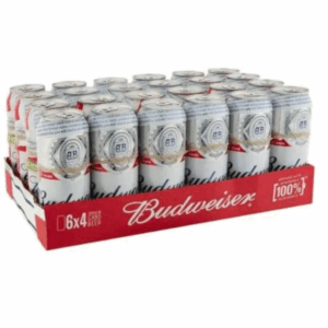 BUDWEISER 24x500ML 4.8% (24 CANS)
