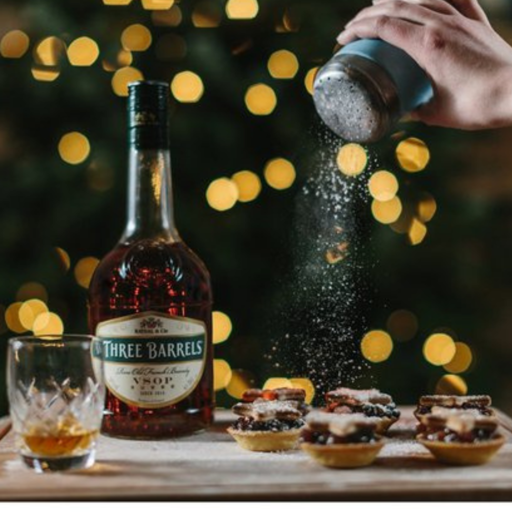 Three Barrels Rare Old French Brandy VSOP 1x1L 38% - Image 2