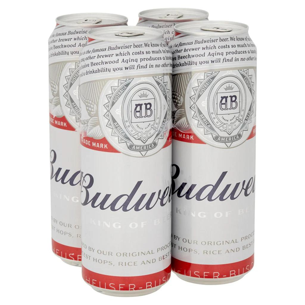 BUDWEISER PINT 24x660ML 4.5%