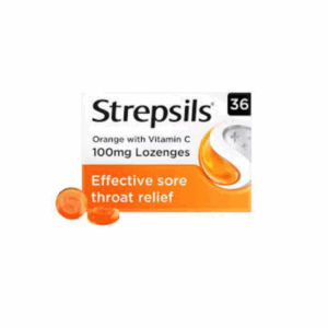 Strepsils Orange Vitamin C Lozenges for Sore Throat 36