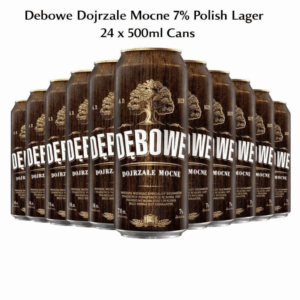 Debowe Dojrzale Mocne 7% Polish Lager 24 x 500ml Cans Strong Polish Beer SaveAndGo