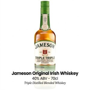 Jameson Original Irish Whiskey 40% ABV – 70cl Triple Distilled Blended Whiskey saveandgo