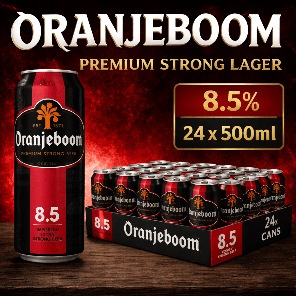 Oranjeboom Premium Strong Lager 8.5% 24 x 500ml Cans | Cheap Beer UK | Save & Go