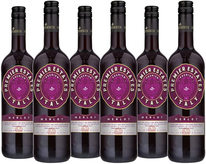 Premier Estates Italy Merlot Red Wine 6x75cl 12% Saveandgo