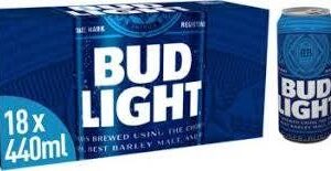 BUD LIGHT CANS 18 X440ML3.4%