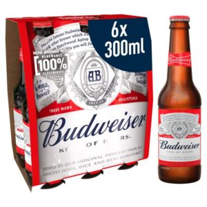 BUDWEISIER BOTTLE 6X4X300ML4.5%